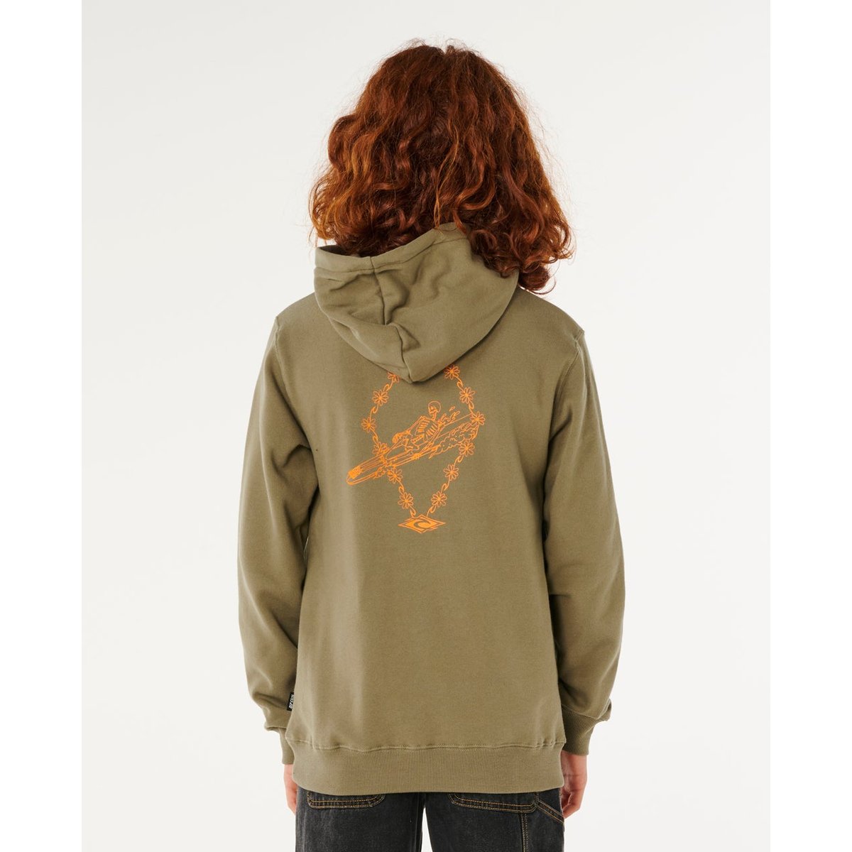 Sweat à capuche Eternal Shred Art garçon vert surplus, RIP CURL