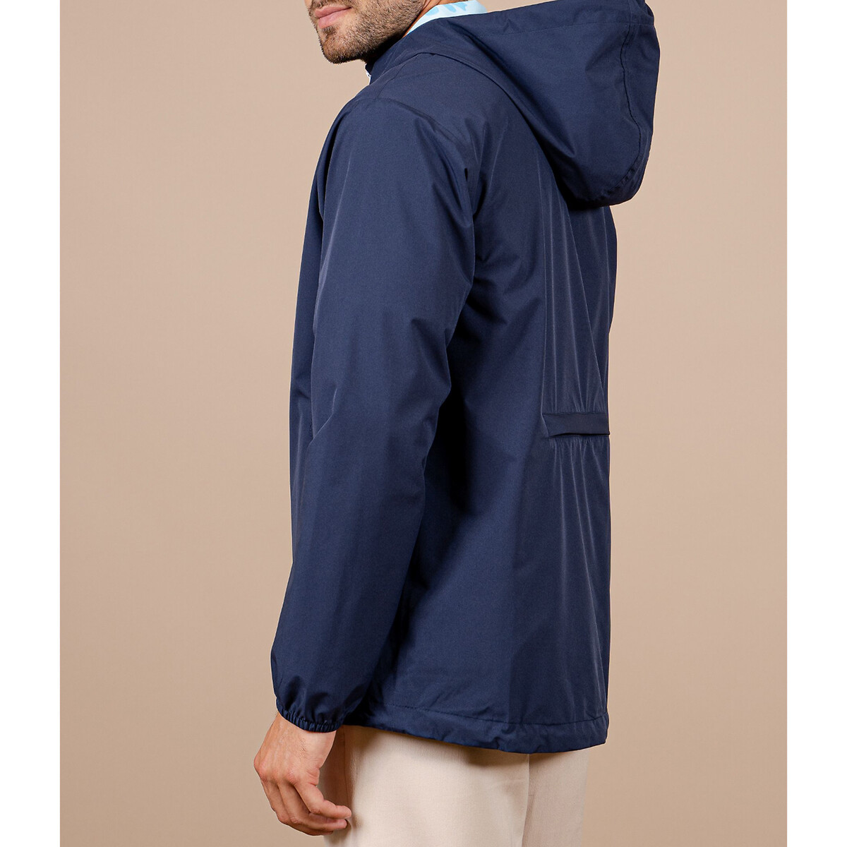 Coupe-vent court zippé unisexe PASSY indigo, FLOTTE