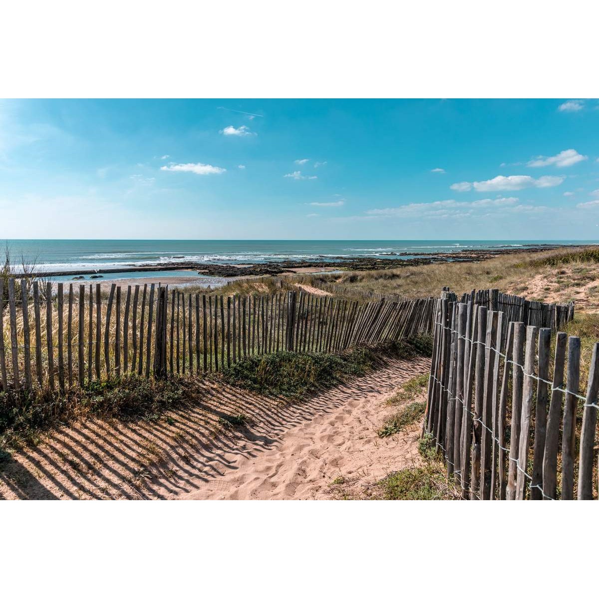 Tableau Mural Entrée Plage Sables D'olonne PLAGE tableaux sur toile-bleu, CEANOTHE