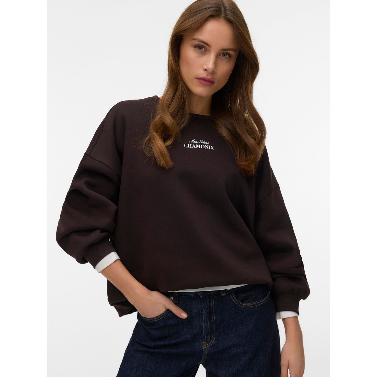 Sweat-Shirt marron - chocolate torte 1, VERO MODA
