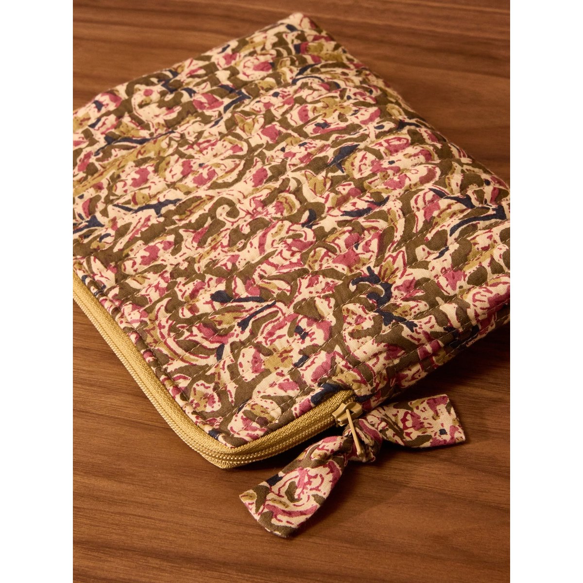 Petite trousse imprimé indien Fleurs Agra imprimé fleurs agra, CYRILLUS