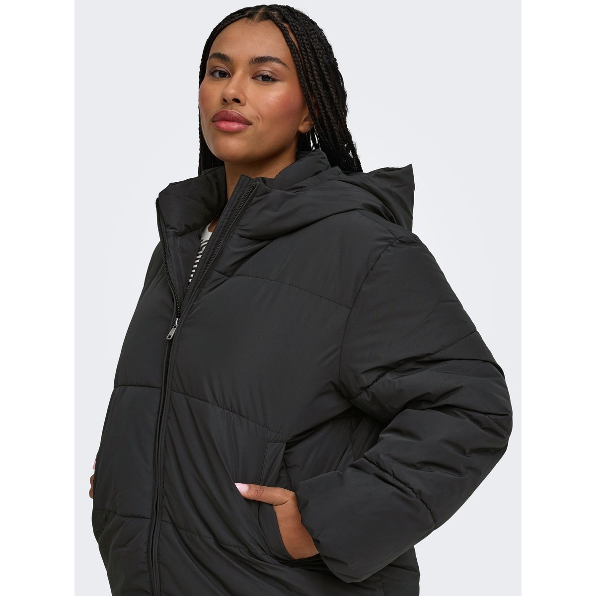 Doudoune noire - black, ONLY CARMAKOMA