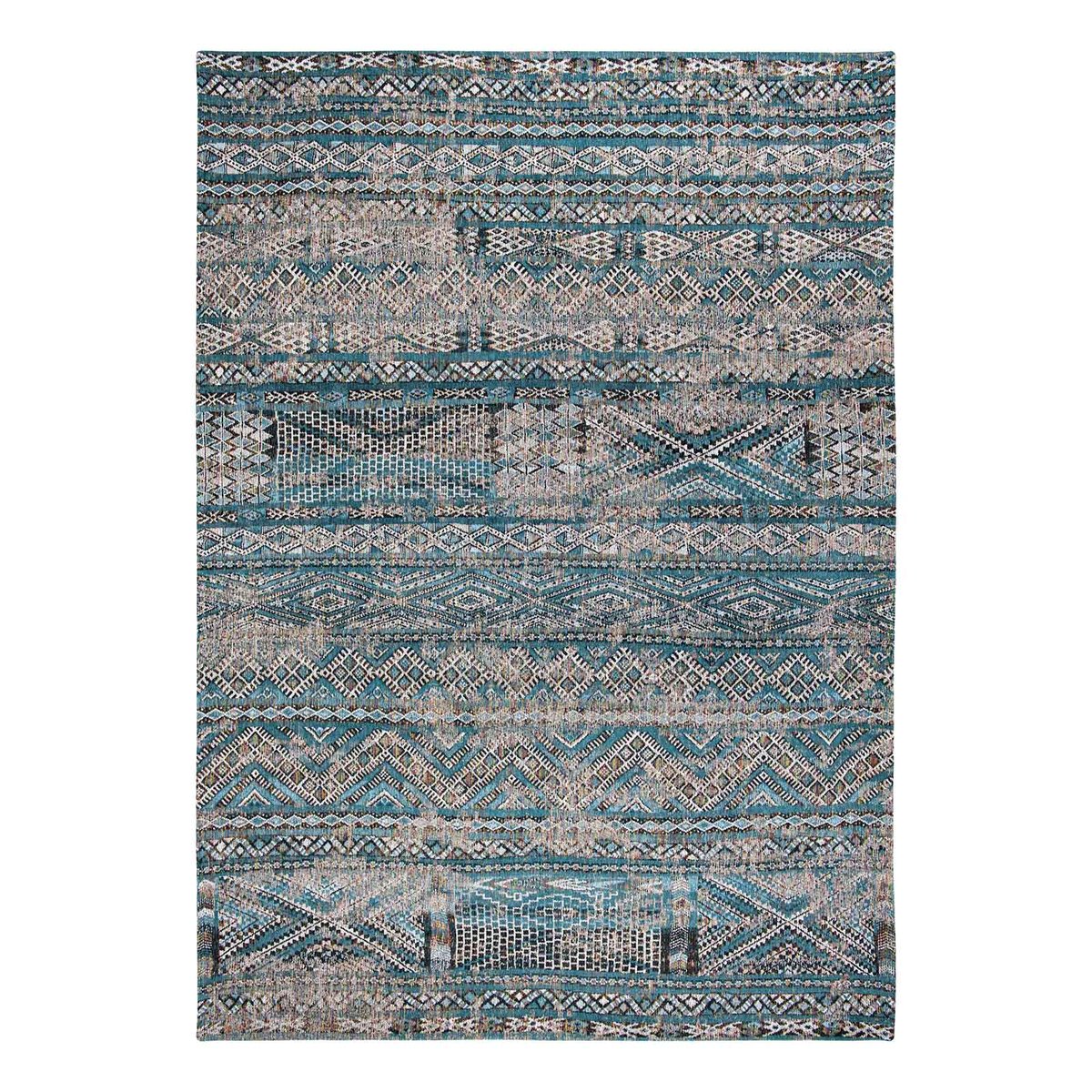 Tapis intérieur/extérieur tissé plat BLUE ANTIK bleu, NOVATREND