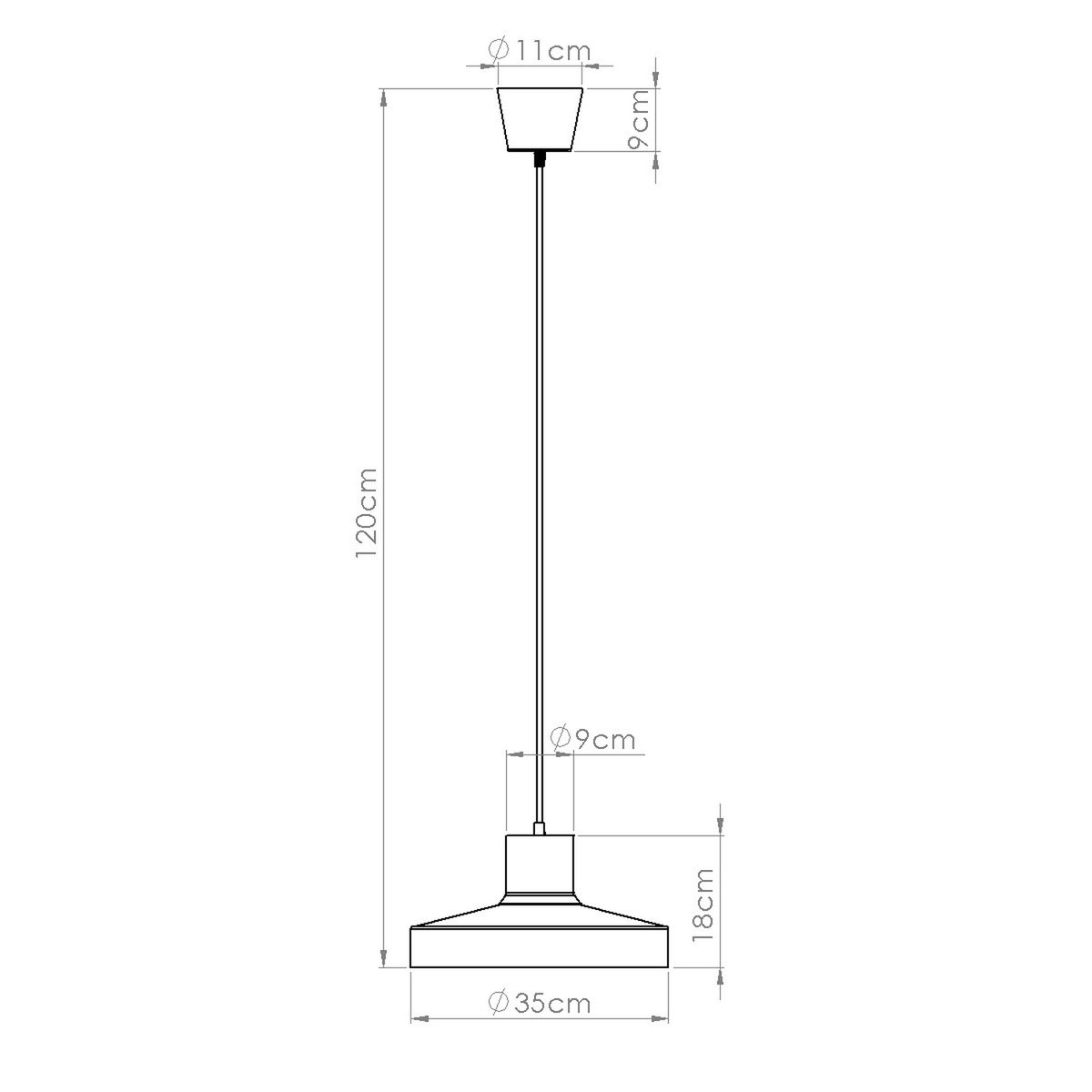 Suspension Acier Beige E27 1 Bilo beige, EDEN