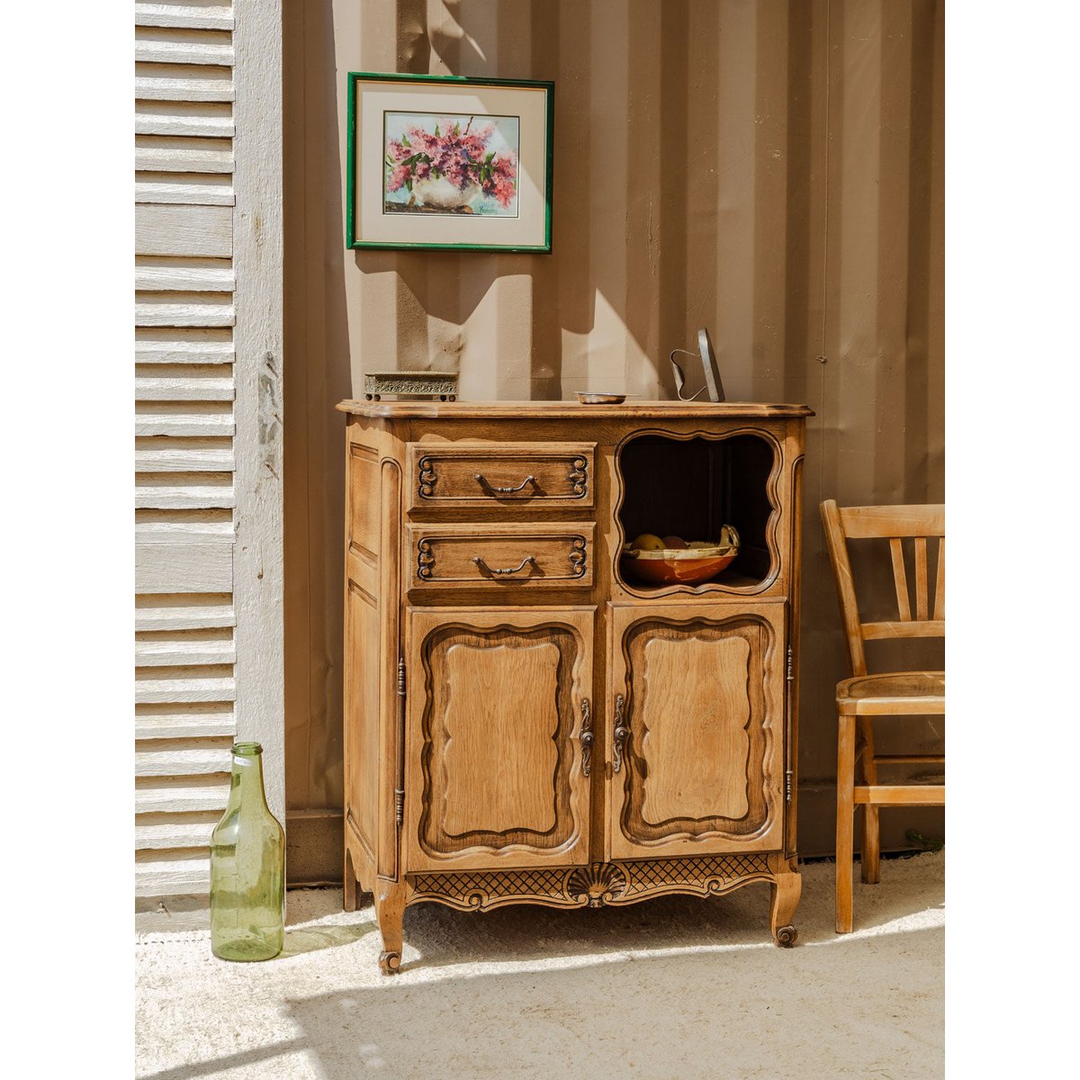 Buffet en bois Gilbert N°1545 - Bon état bois clair, DEBONGOUT