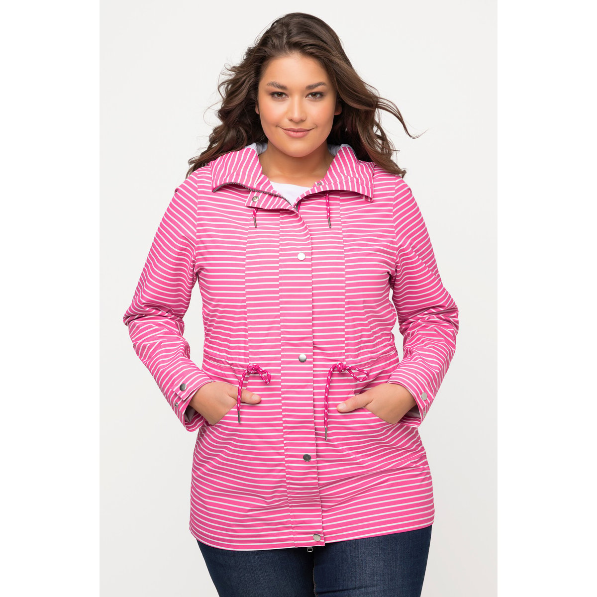 Veste technique HYPRAR à rayures rose vif fuchsia, ULLA POPKEN