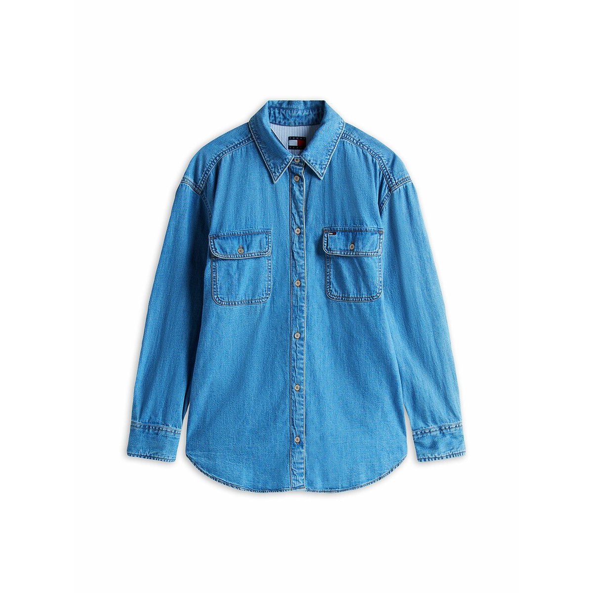Camicia in denim a maniche lunghe denim blu , TOMMY JEANS