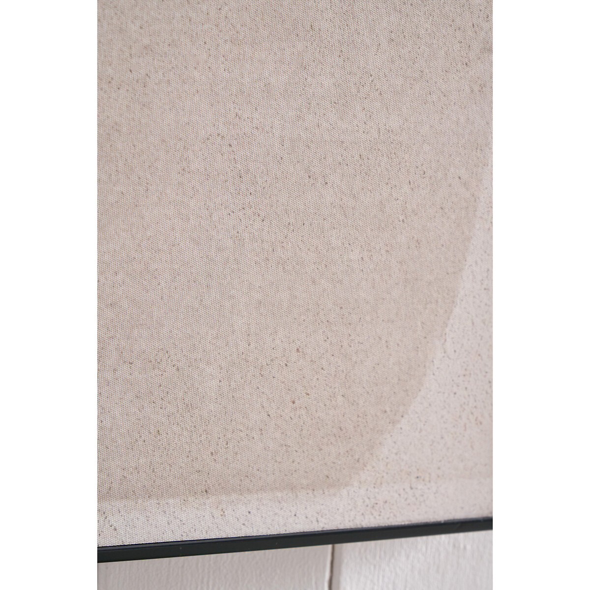 80 x 60cm Natural Canvas with Monochrome Ovals & Black Frame black/white, ÉDITÉ