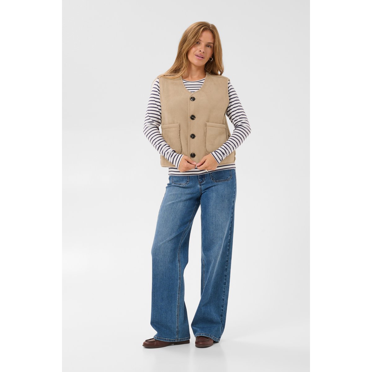 Manteau beige desert taupe, KAFFE