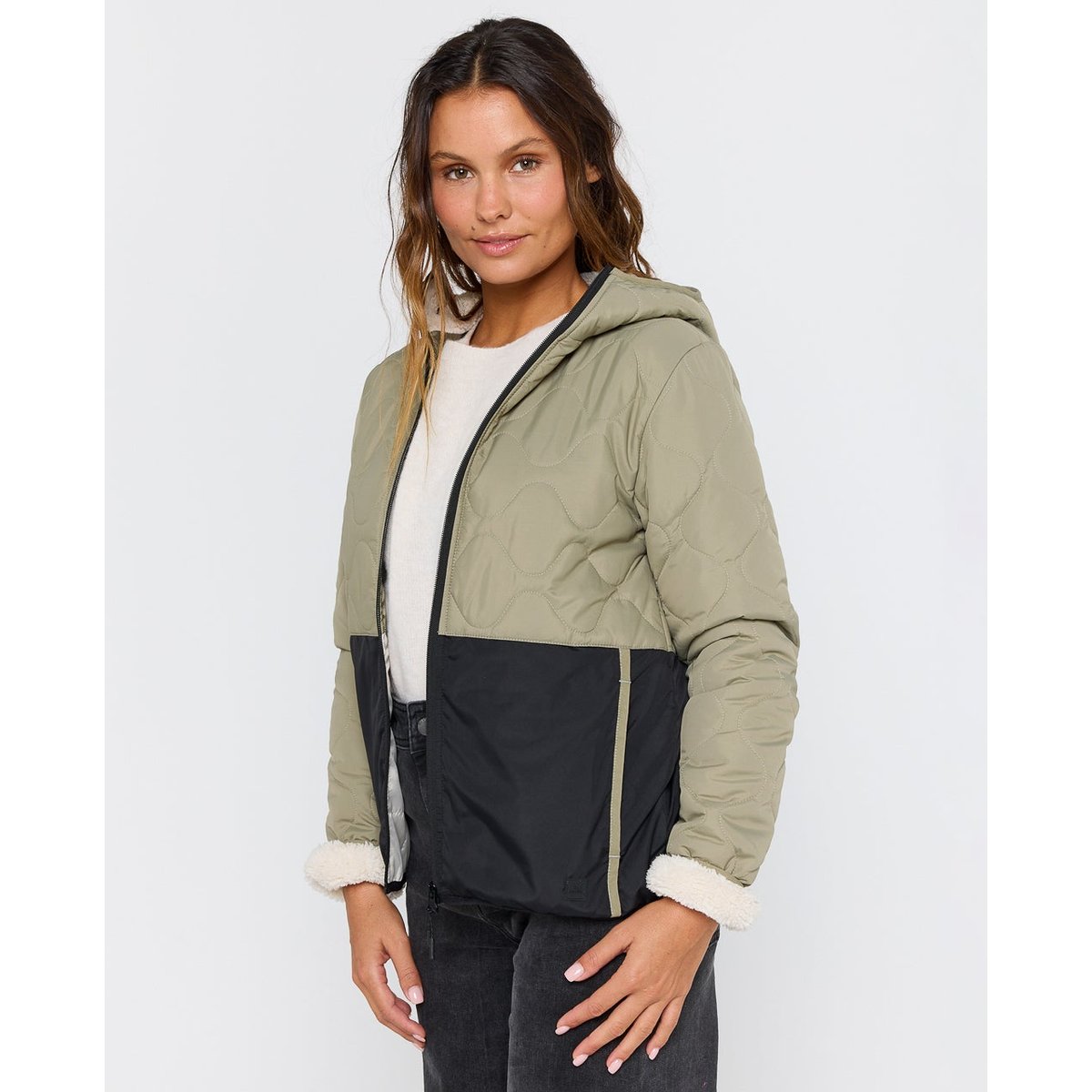 Veste matelassée ANTI-SERIES olive, RIP CURL