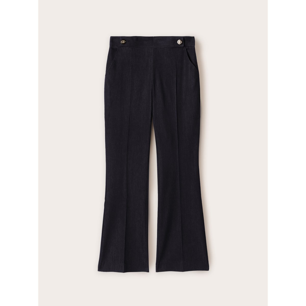 Jean flare taille haute bleu, MOTIVI