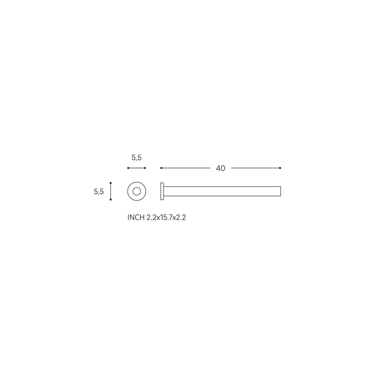 Porte Serviette mural  ARCHITECT SP chrome, COSMIC