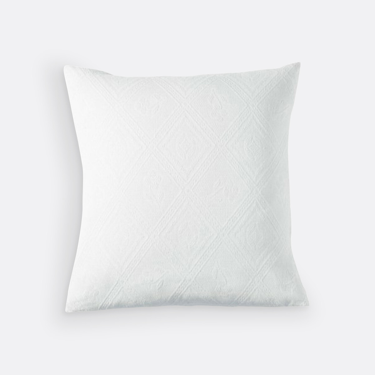 Kussenhoes in jacquard katoen, Indo wit, LA REDOUTE INTERIEURS