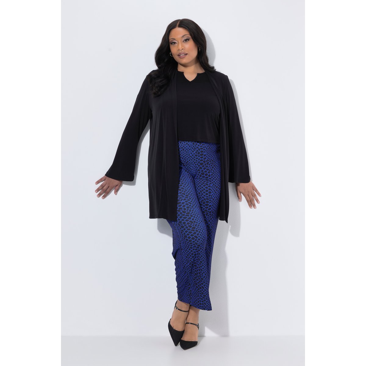 Veste en jersey noir, ULLA POPKEN