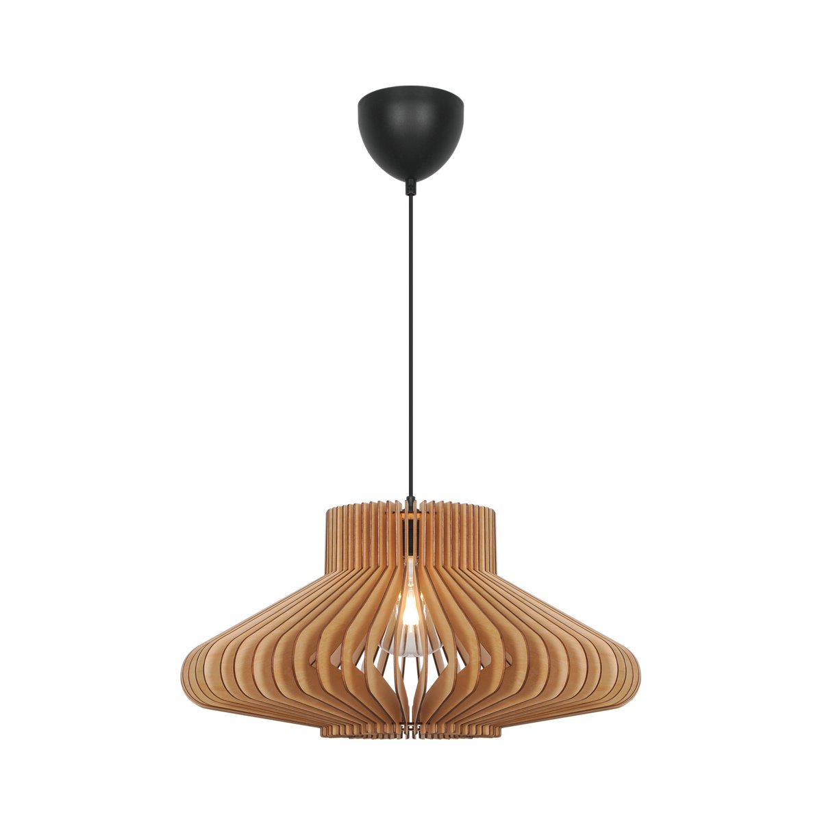 Suspension deux designs en un - structure en bois, MANAGO nature (marron), NORDLUX