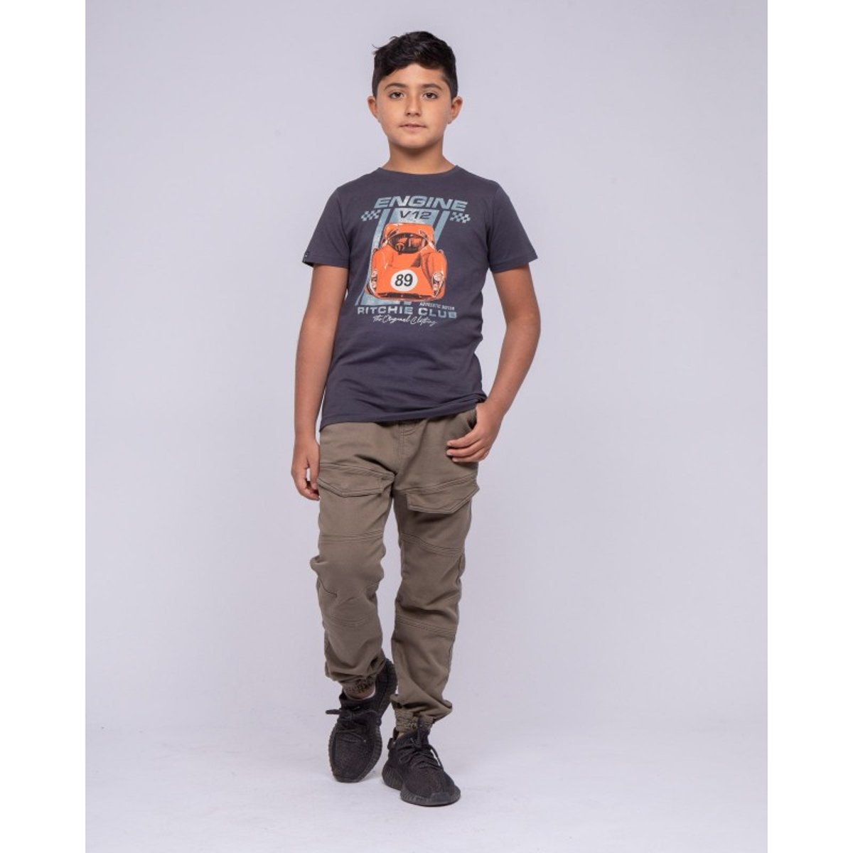 T-shirt Col Rond Pur Coton Nitali-j gris, RITCHIE