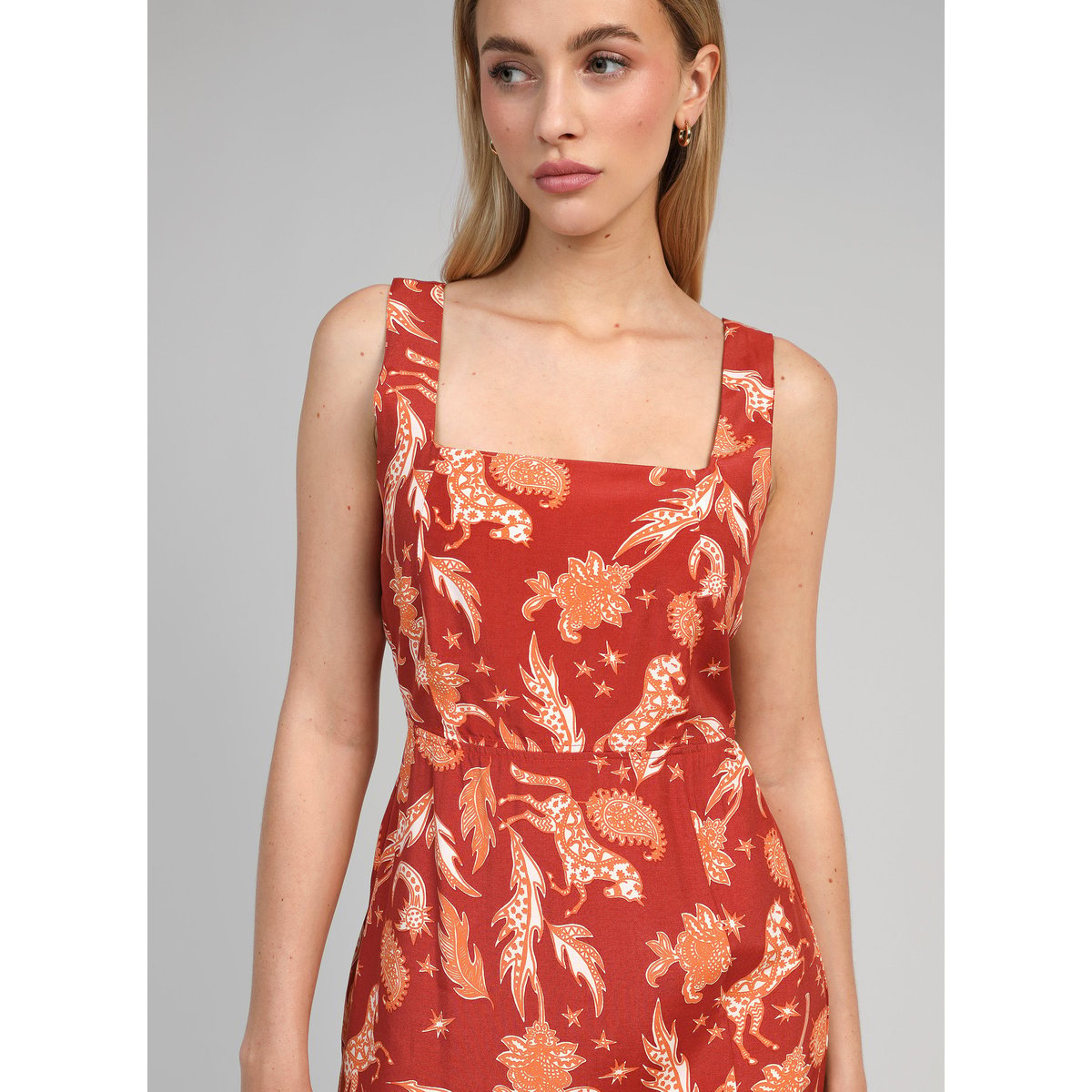 Robe Midi MANILY fleche terracotta, AN'GE