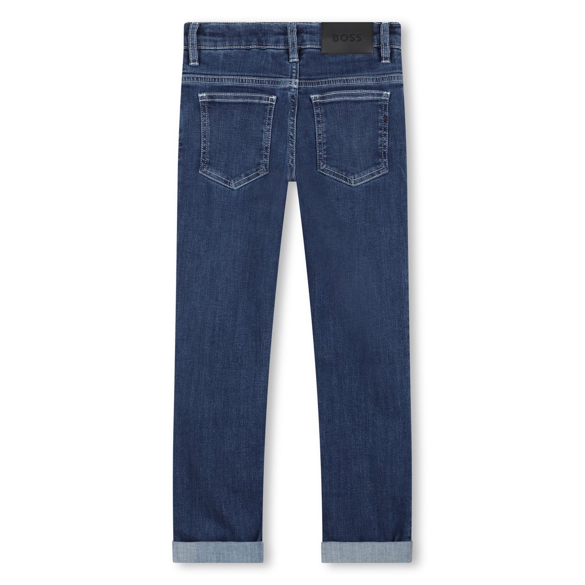 Jean ajusté 5 poches denim blue clear, BOSS KIDSWEAR