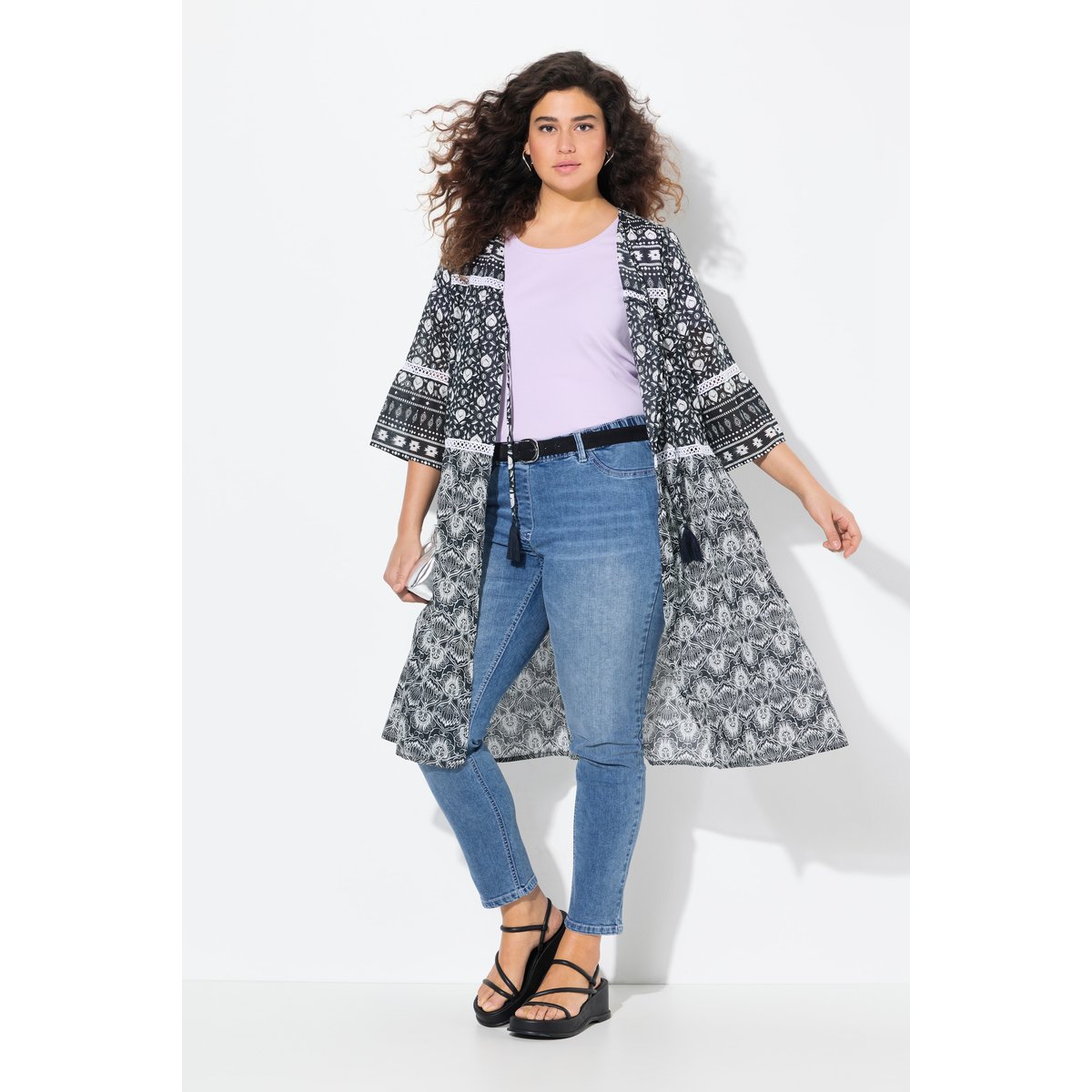 Veste longue marine, ULLA POPKEN