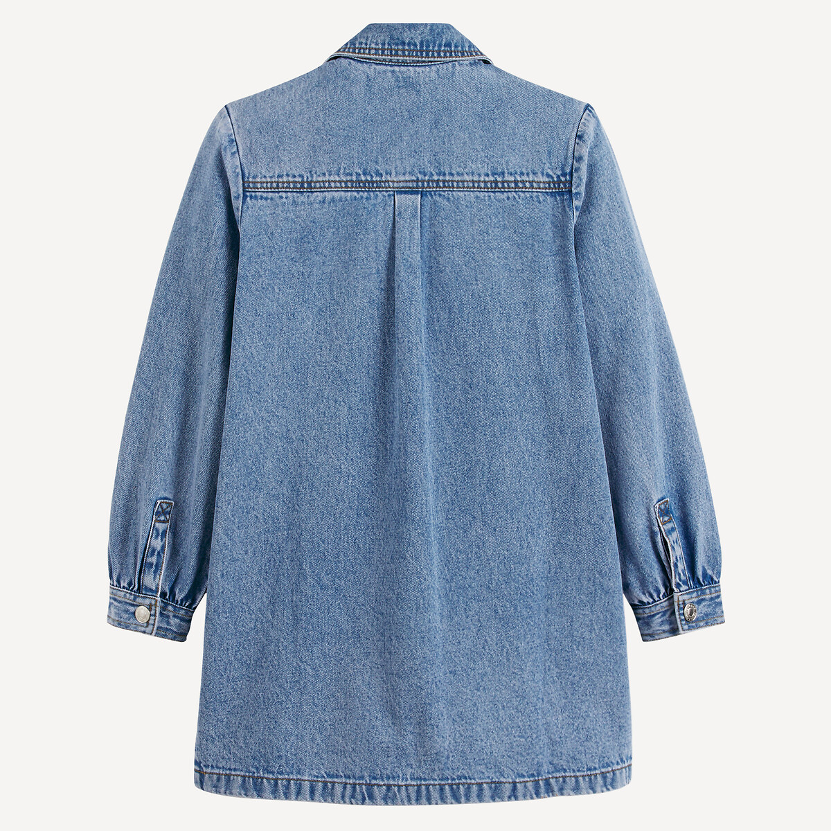 Denim Long Sleeve Dress stonewashed denim, LA REDOUTE COLLECTIONS