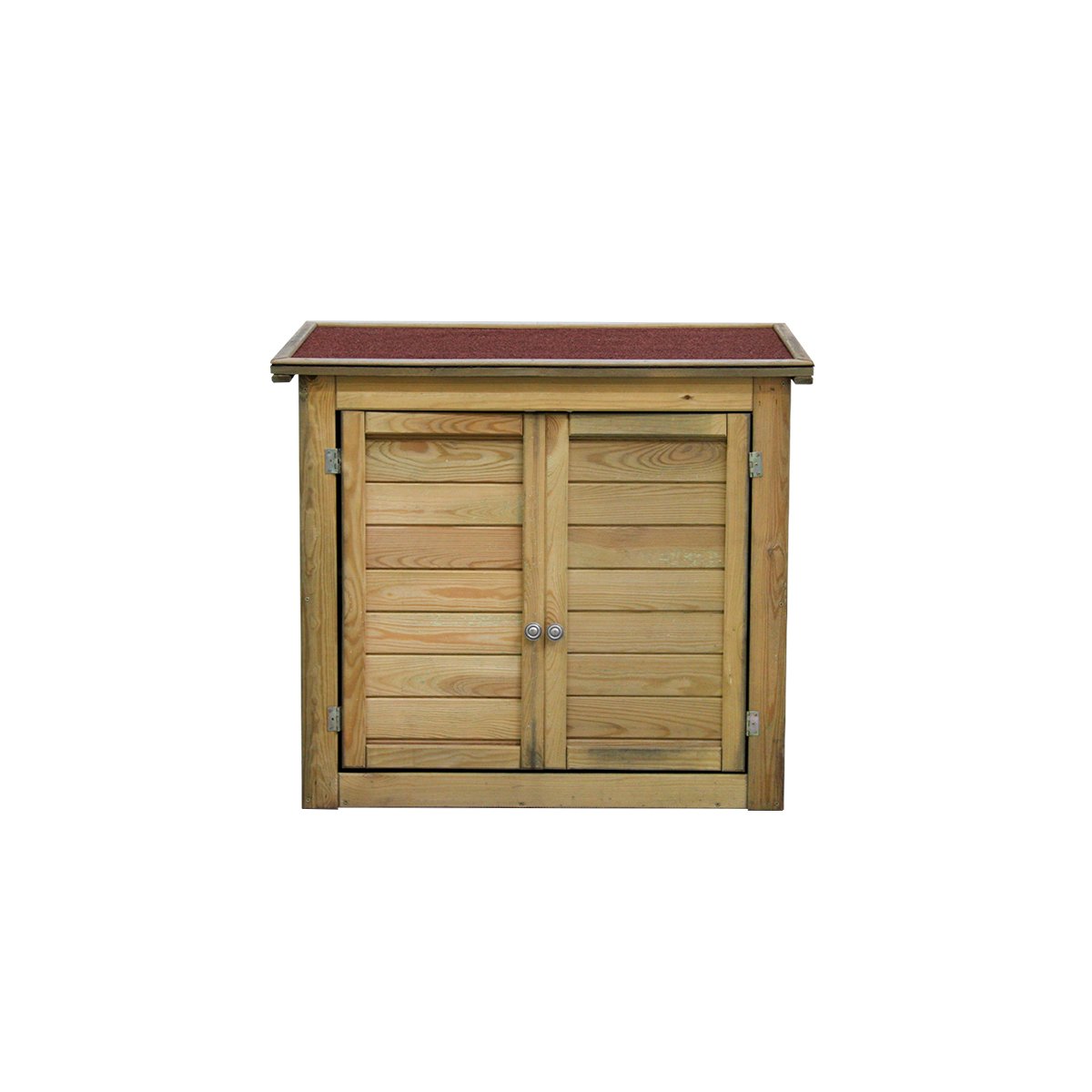 Armoire de rangement en bois Lisboa petit modèle marron, CEMONJARDIN