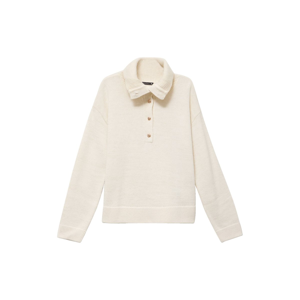 Pull col camionneur ecru, BREAL