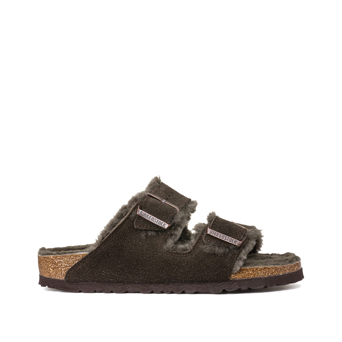 Mules fourrées Arizona Fell moka, BIRKENSTOCK