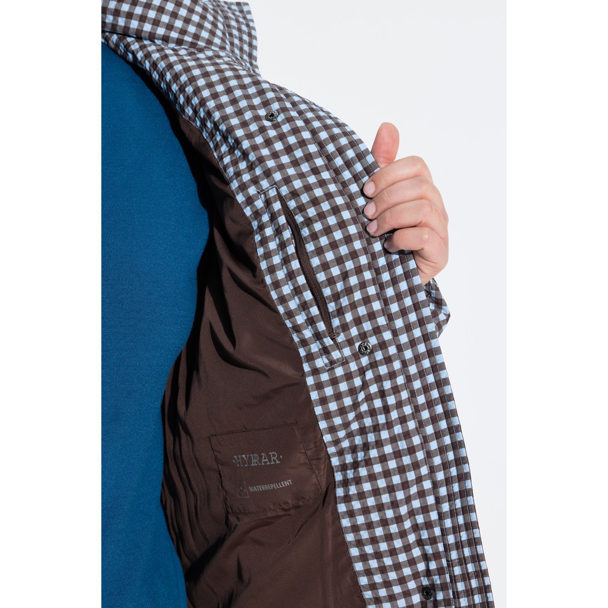 Veste matelassée technique HYPRAR marron foncé, ULLA POPKEN