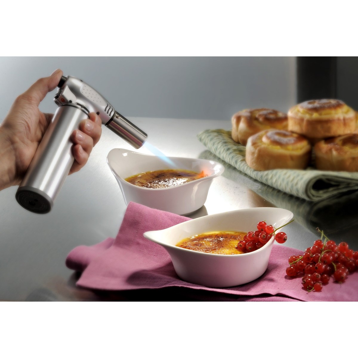 Chalumeau de cuisine FUEGO argent, GEFU