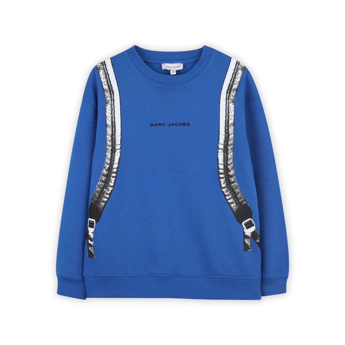 Sweat en polaire de coton bleu vif, MARC JACOBS