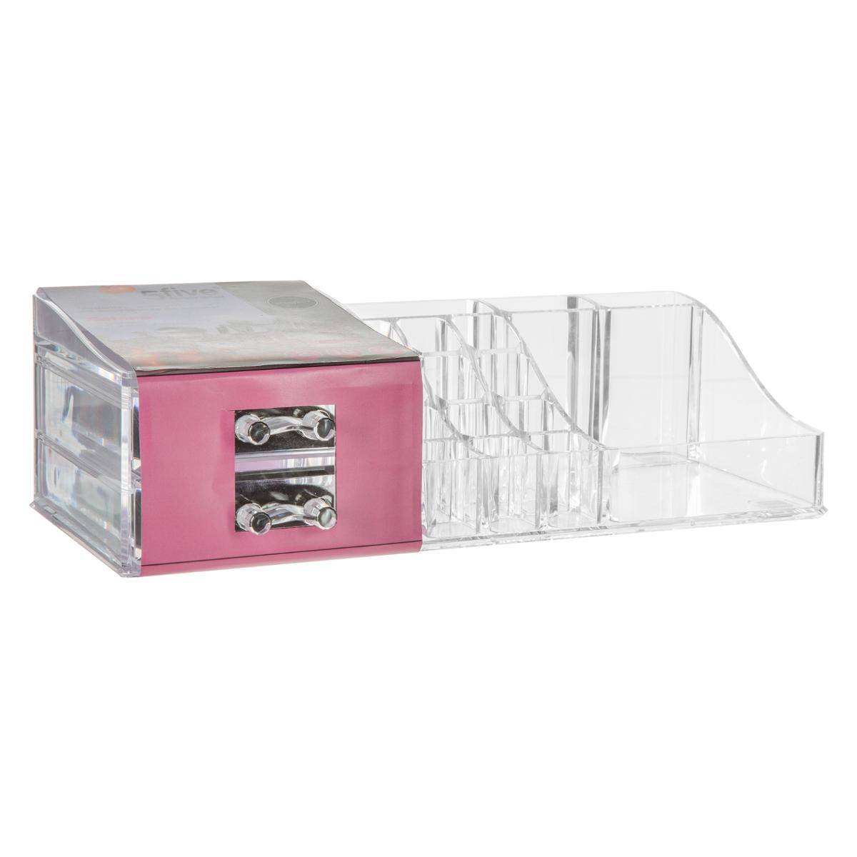Organiseur 2 tiroirs transparent SELENA transparent, 5FIVE SIMPLY SMART