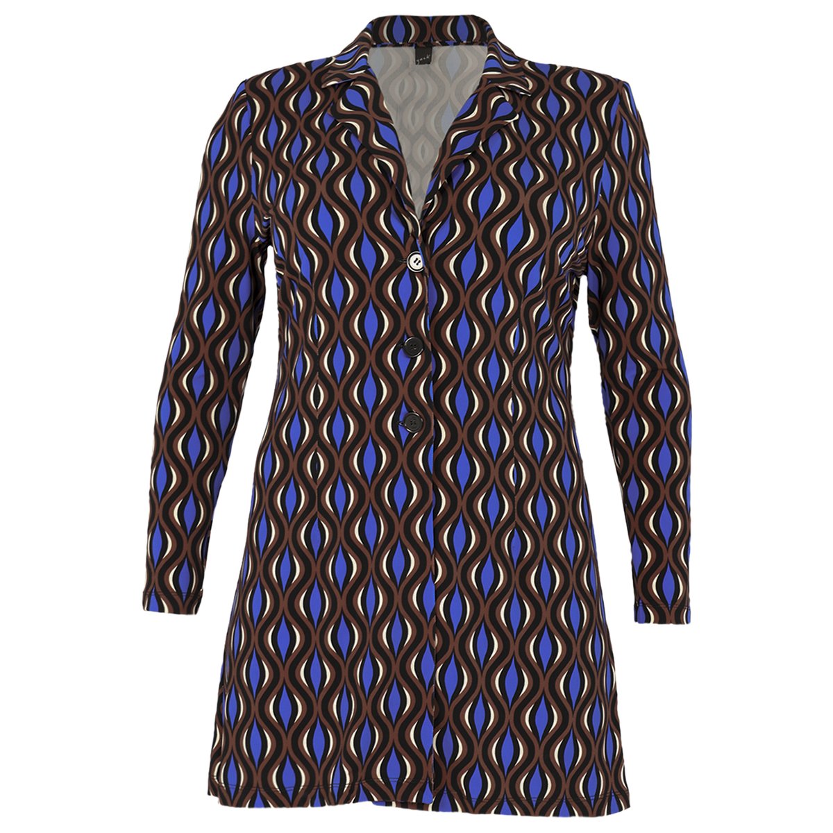 Veste /Blazer imprimé / imprimée marron, YOEK