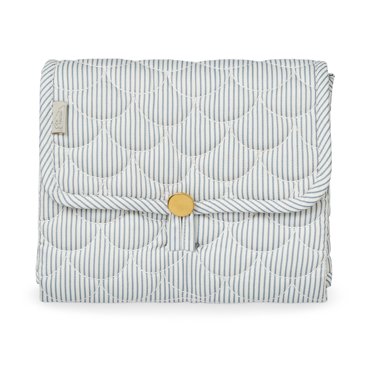 Matelas à langer classic stripes blanc rayé bleu, CAM CAM