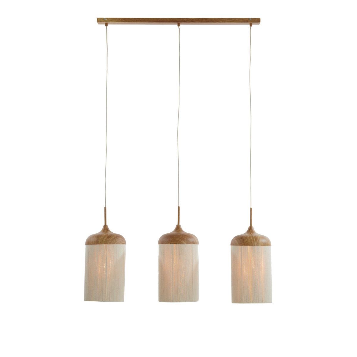Lampe Suspendue Métal DANIA marron, LIGHT & LIVING 