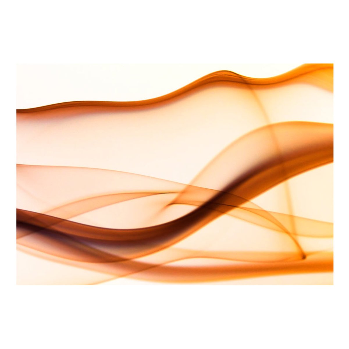 Papier peint intissé panoramique Abstractions Waving trails orange / cuivré, EDEN