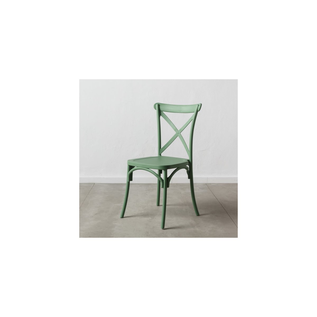 Chaise Esprit Bistrot en Polypropylène Vert vert, WADIGA