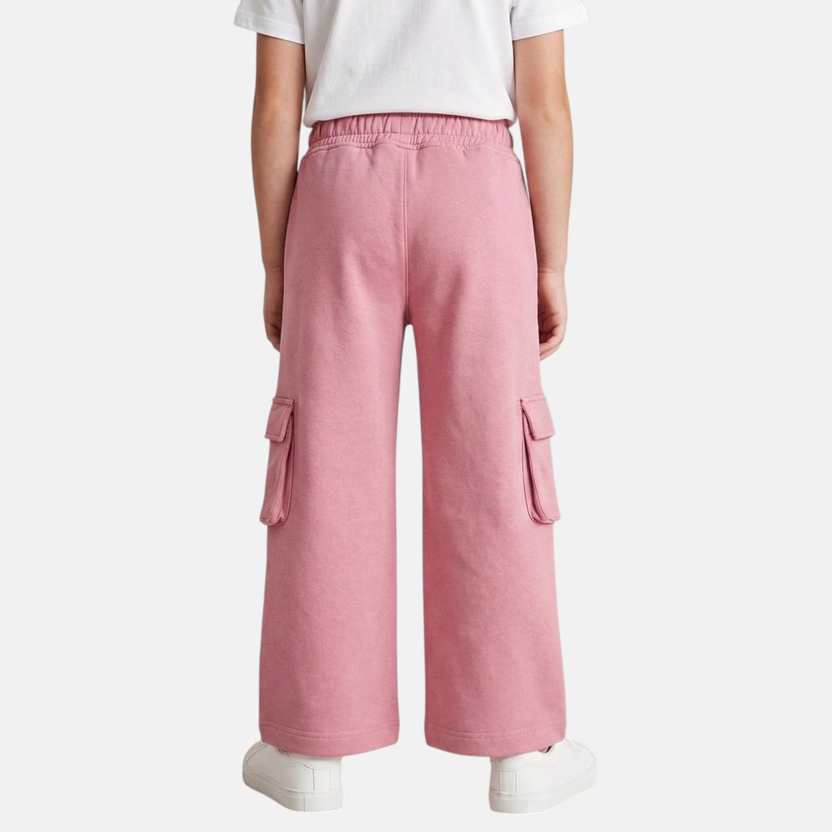 Pantalon cargo coupe large, taille élastique à cordon UTILITY rose, LEE COOPER