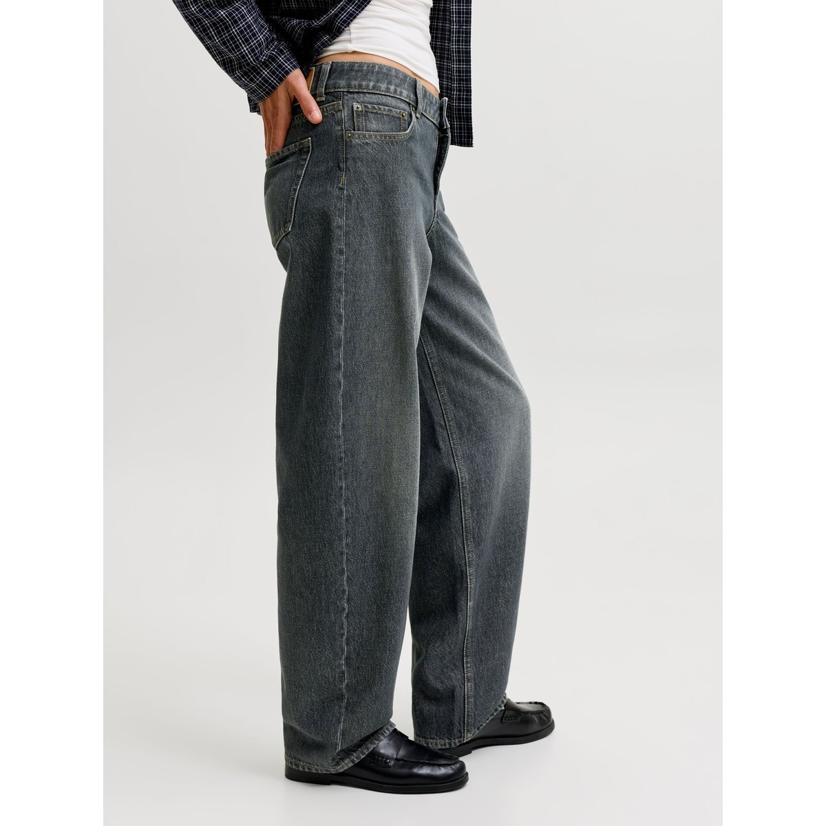 Jeans À Coupe Tonneau black denim, JJXX