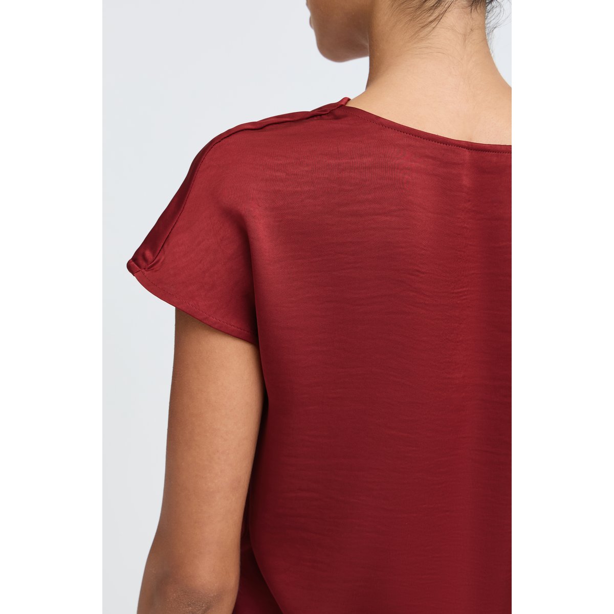 Blouse à manches longues rouge sun-dried tomato, B.YOUNG