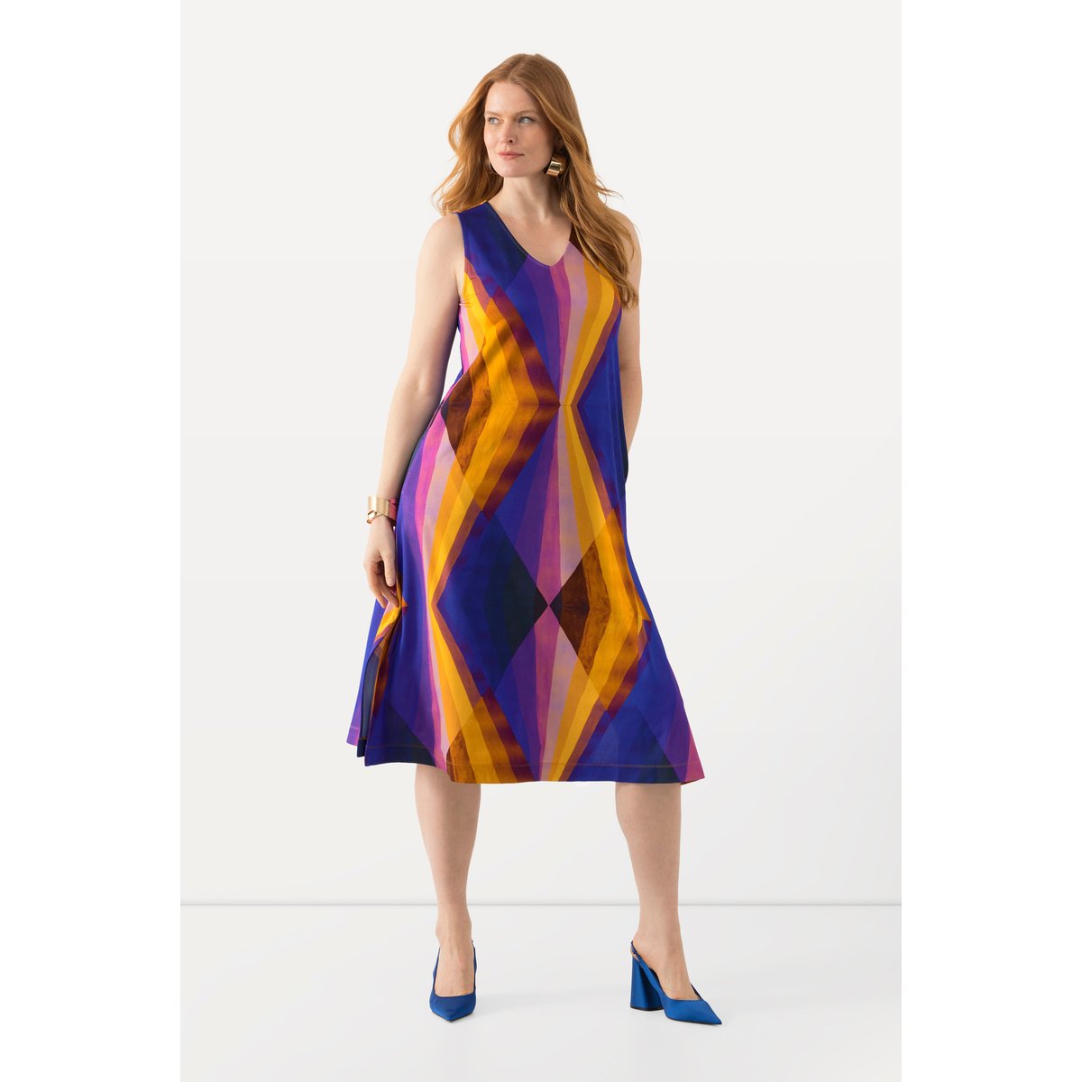 Robe midi sans manches baie, ULLA POPKEN