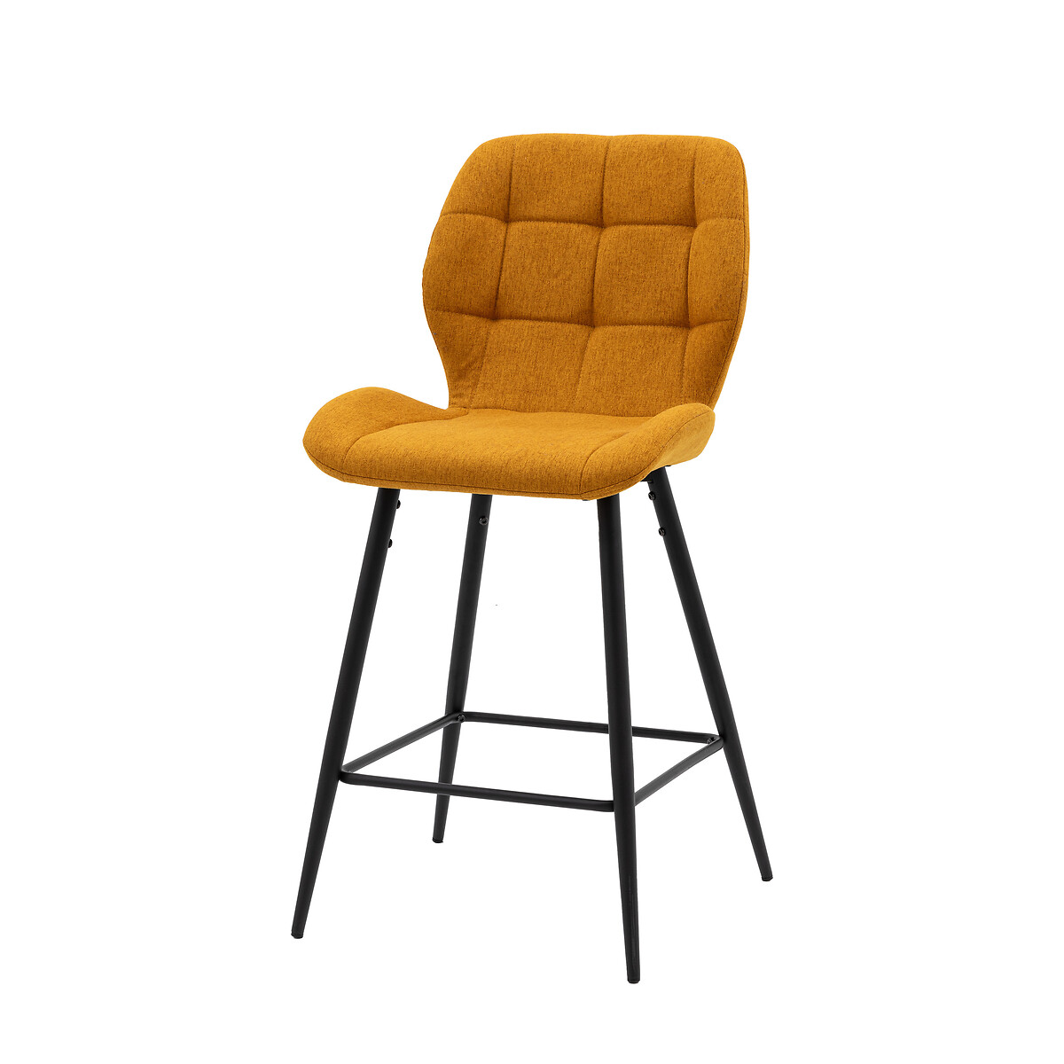 Dover Quilted Bar Stool (Set of 2) yellow, SO'HOME