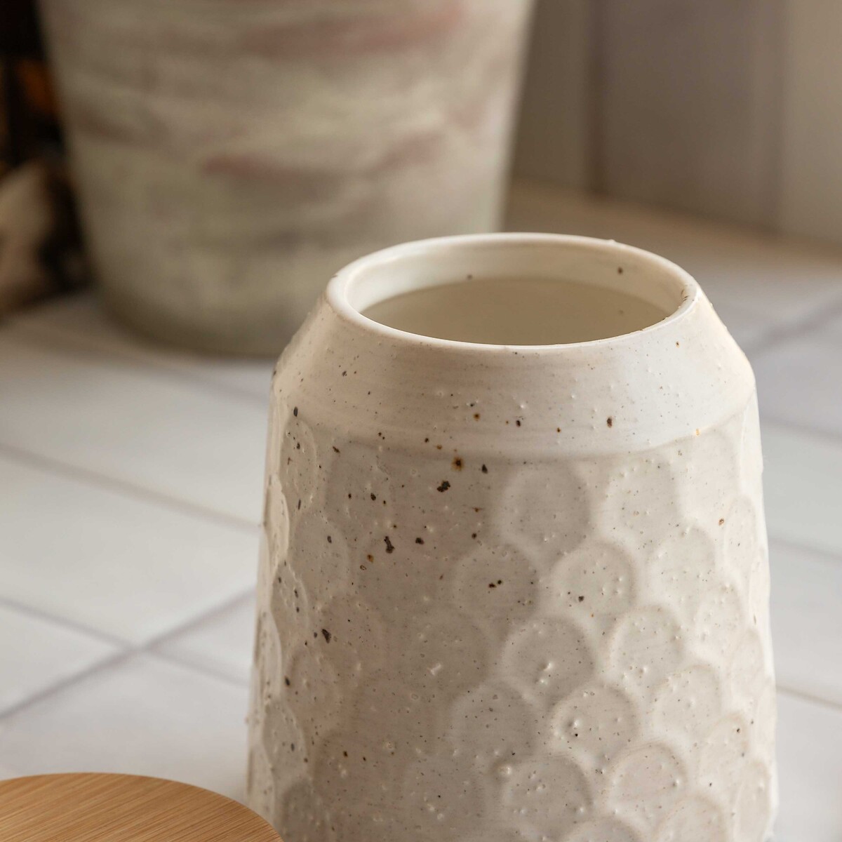 13cm Ceramic Storage Jar in Natural natural, ÉDITÉ