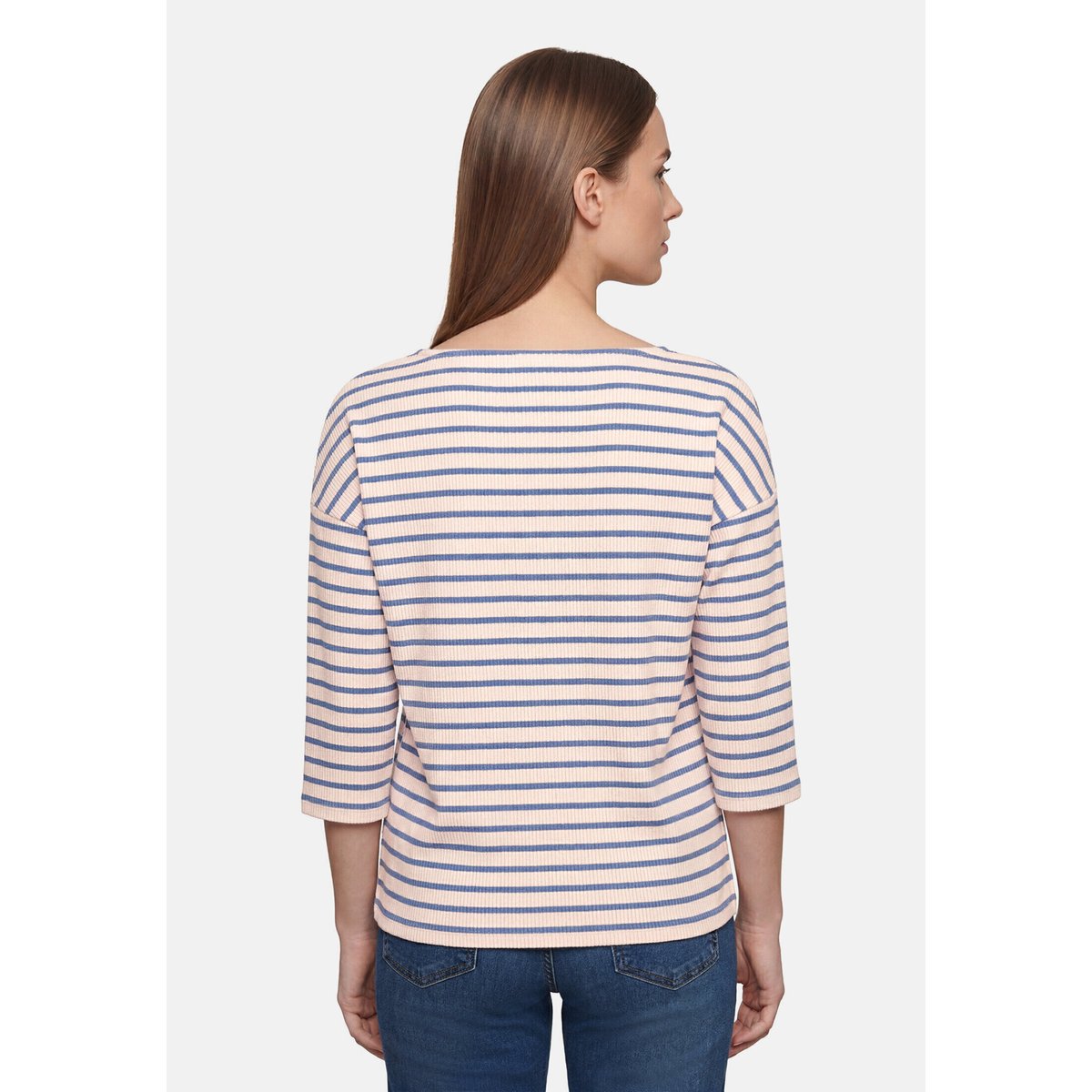 Haut casual à encolure bateau nature/blue, BETTY BARCLAY