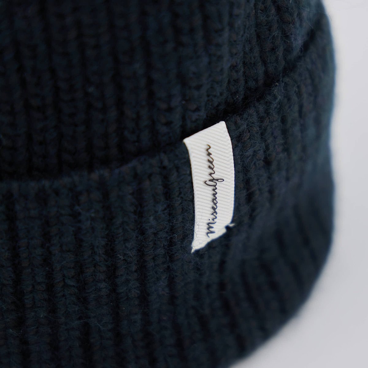 Bonnet maille bleu marine, MISE AU GREEN