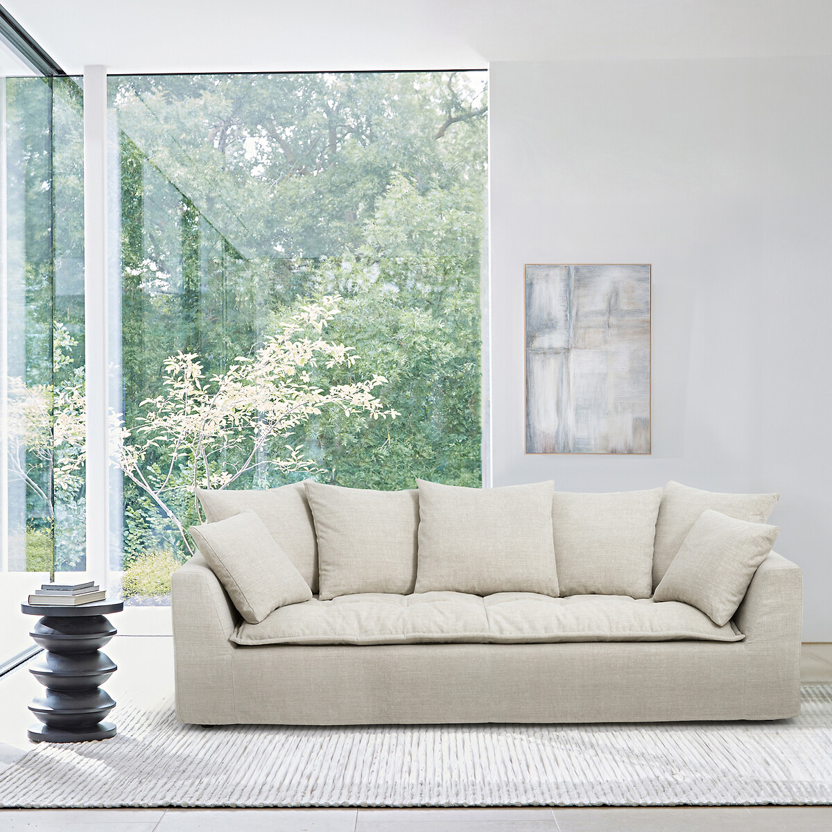 Canapé Coton lin, Otavia beige, AM.PM