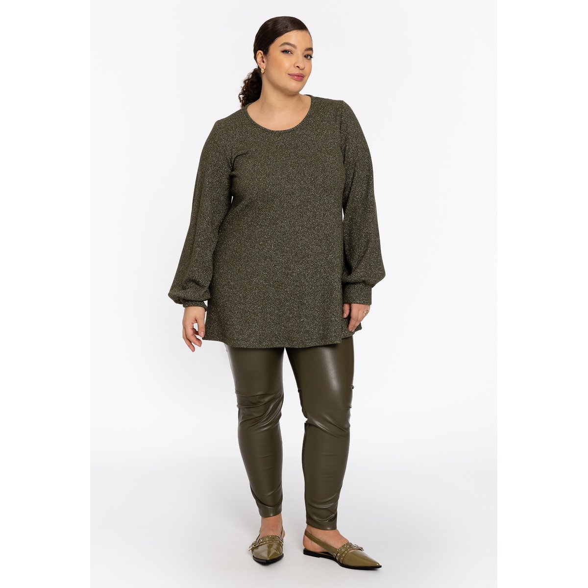 Tunique coupe ample vert clair, YOEK