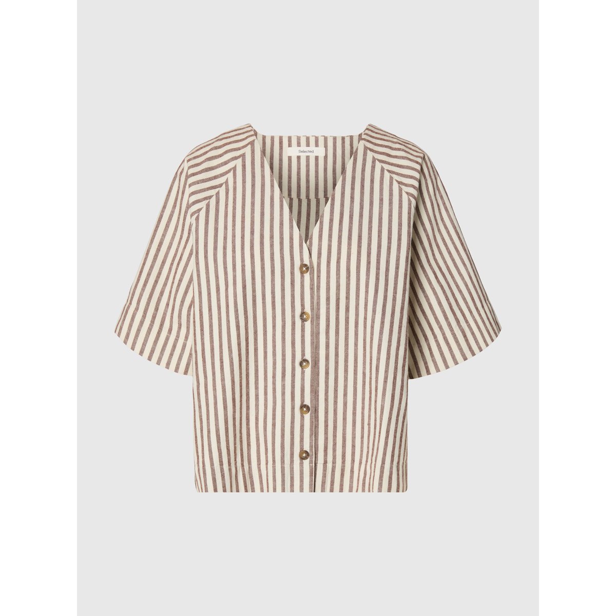 Blouse Manches 2/4 egret, SELECTED