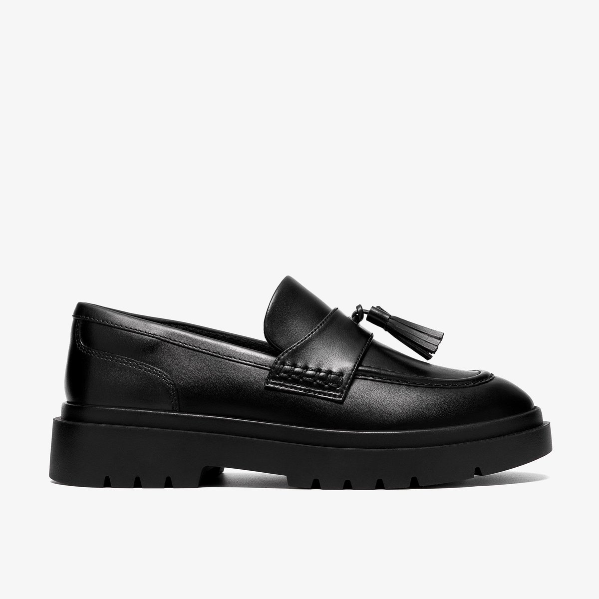 Mocassins Cuir DERRY LOAFER Y noir, CLARKS