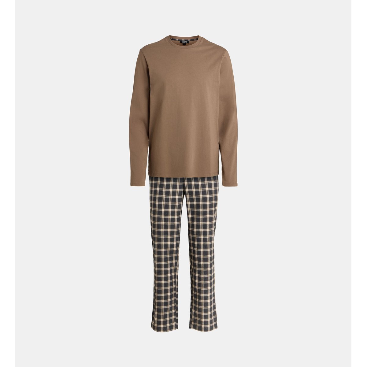 Pyjama long dabiel en coton bio marron, GALERIES LAFAYETTE