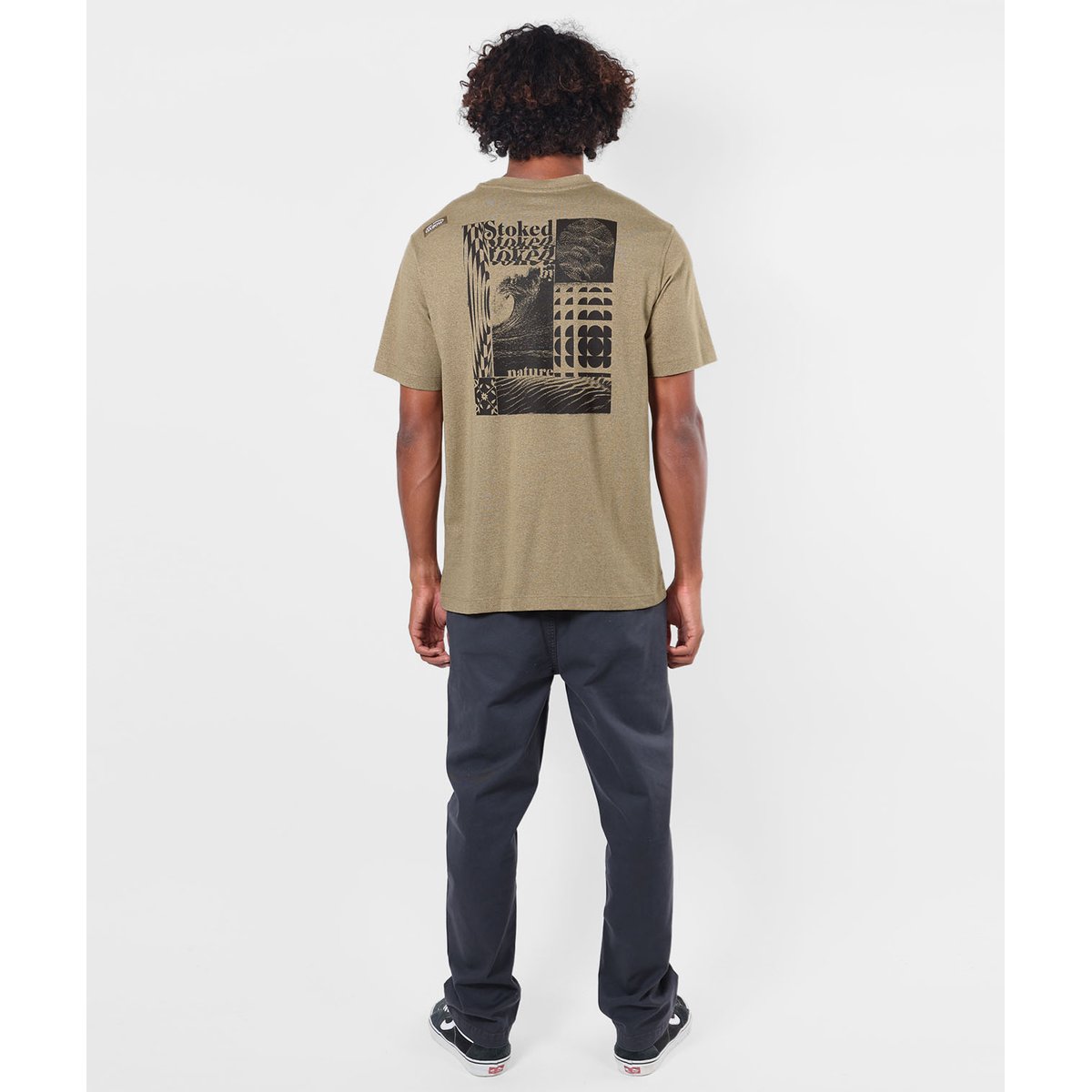 Tee-shirt manches courtes COLLAGE light brown, OXBOW